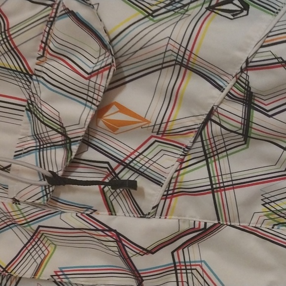 VOLCOM white/ design snow jacket women's size small - Picture 2 of 8